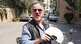موتورسواری اعتراضی مهدی فخیم‌زاده در خیابان‌های تهران