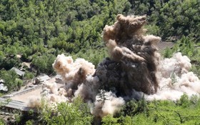گزارش تصویری از تخریب سایت آزمایش‌های هسته‌ای کره شمالی