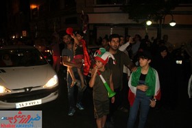 گزارش تصویری از جشن خیابانی تهران به افتخار بچه‌های تیم ملی