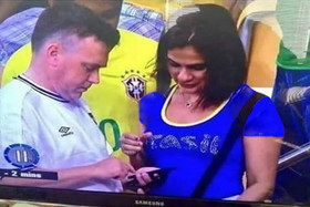 پخش اتفاقی صحنه خیانت به همسر، روی صفحه نمایش استادیوم جام جهانی!