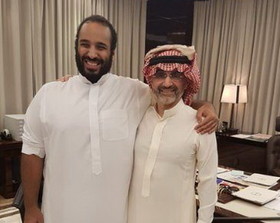 نخستین تصویر ولید بن طلال در کنار بن سلمان پس از آزادی