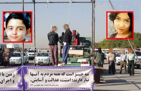 اعدام عاملان قتل ندا و محمدحسین در مشهد (+تصاویر)