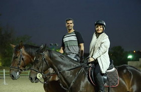 اسب سواری ساره بیات/عکس