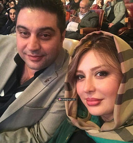 نیوشا ضیغمی و همسرش در جشن حافظ/عکس