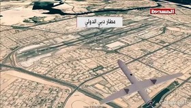 حمله پهپادی انصارالله یمن به فرودگاه دبی و توقف پروازها