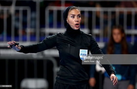 داور زن ایرانی که مسابقات فوتسال المپیک را قضاوت کرد/عکس