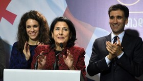سالومه زورابیشویلی، به عنوان اولین رئیس‌جمهوری زن گرجستان انتخاب شد