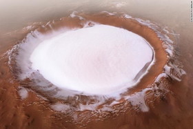 آتشفشان یخی کورولف در مریخ