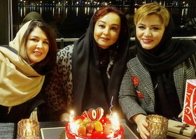 سه خانم بازیگر، در جشن تولد/عکس