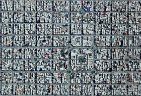 عکس|تصویر هوایی از منظم‌ترین شهر ایران