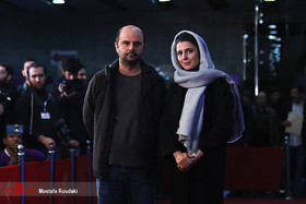 عکس|لیلا حاتمی کنار علی مصفا روی فرش قرمز جشنواره