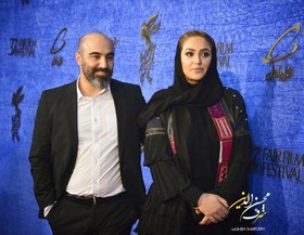 عکس|محسن تنابنده و همسرش روی فرش قرمز جشنواره