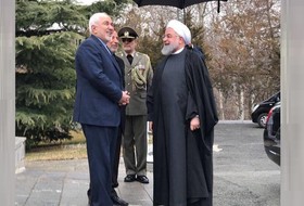 حضور دکتر ظریف در مراسم استقبال رسمی دکتر روحانی از نخست وزیر ارمنستان