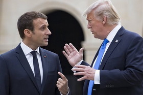 ترامپ رئیس جمهور فرانسه را احمق توصیف کرد