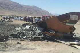 عکس|یک فروند هواپیمای جنگی در بوشهر سقوط کرد