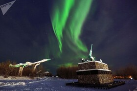 شفق قطبی در مورمانسک