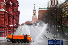 ضدعفونی میدان سرخ مسکو