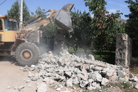 ۱۰۰ ویلای غیر مجاز لاکچری در شهریار تخریب شد