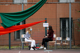 دانشجویان در حال دادن امتحانات در رم ایتالیا