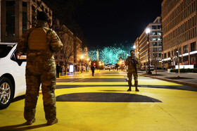 نیروهای گارد ملی آمریکا در مراسم تحلیف