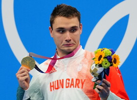کریستوف میلاک مدال طلا را در شنا بدست اورد