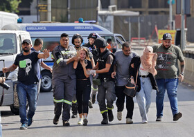 گزارش تصویری از حملات تک تیراندازان ناشناس در لبنان