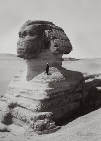 نیمرخی از مجسمه ابوالهول در اوایل قرن بیستم