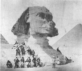 یکی دیگر از قدیمی ترین تصاویر مجسمه ابوالهول ، سال ۱۸۸۰