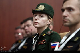 پوشش «افسران زن روسی» در رزمایش کمربند دریایی ایران، چین و روسیه