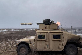 اولین تصاویر از استفاده موشک های ضدتانک تاو در جنگ اوکراین
