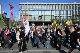 تظاهرات سراسری در سوئد علیه عضویت در ناتو