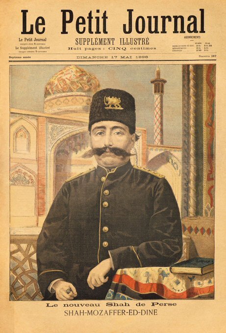 تصویری کمیاب از تاج‌گذاری مظفرالدین شاه قاجار در «روزنامه فرانسوی»
