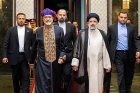 «لباس ویژه» سلطان عمان در مهمانی رئیسی