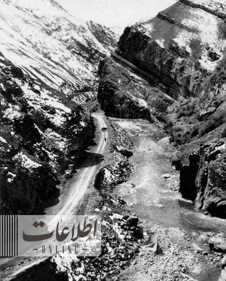 تصویر جالب از جاده چالوس؛ ۹۰ سال قبل وقتی هنوز خاکی بود!