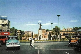 تصاویر کمیاب و دیده نشده از میدان فردوسی تهران؛ ۶۲ سال قبل