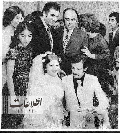 عکس عروسی علی حاتمی و زری خوشکام ۵۰ سال پیش!